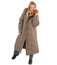 Dlouhá prošívaná zimní bunda URBAN LONG PUFF