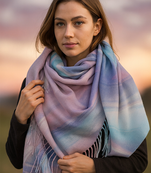 Dámský šátek s elegantním vzorem 100x100