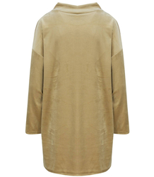 Volná velurová tunika PLUS SIZE