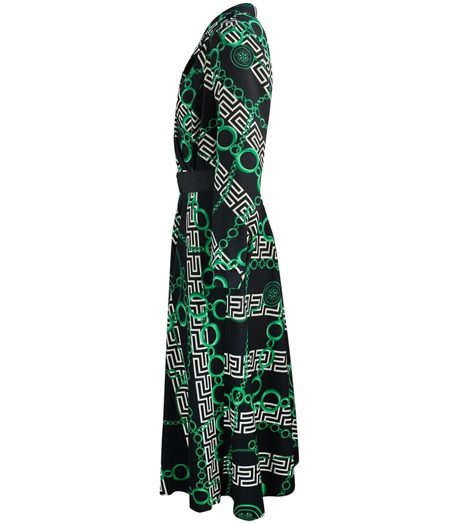 Elegantní šaty Krásné s páskem Obálkový výstřih LUNA