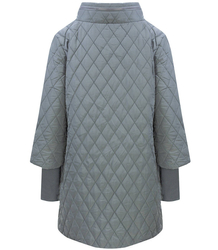 Přechodná prošívaná bunda s trapézovým vzorem