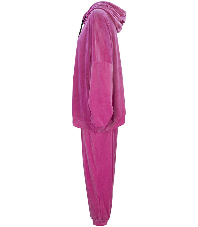 SPORT velurová mikina s kapucí PLUS SIZE Oversize