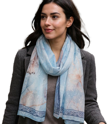 Dámský vzorovaný šátek 70x180