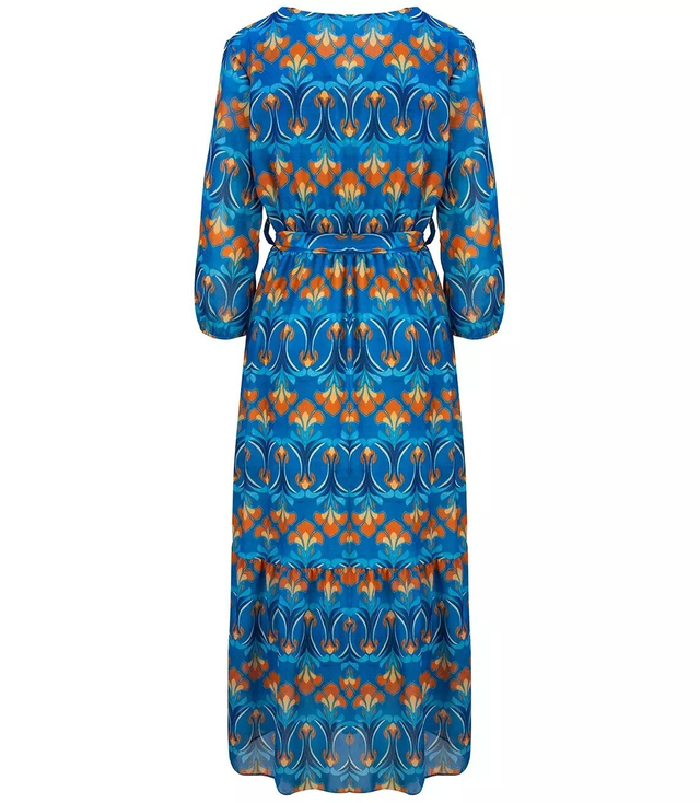 Vzdušné šaty s celoplošným pruhem