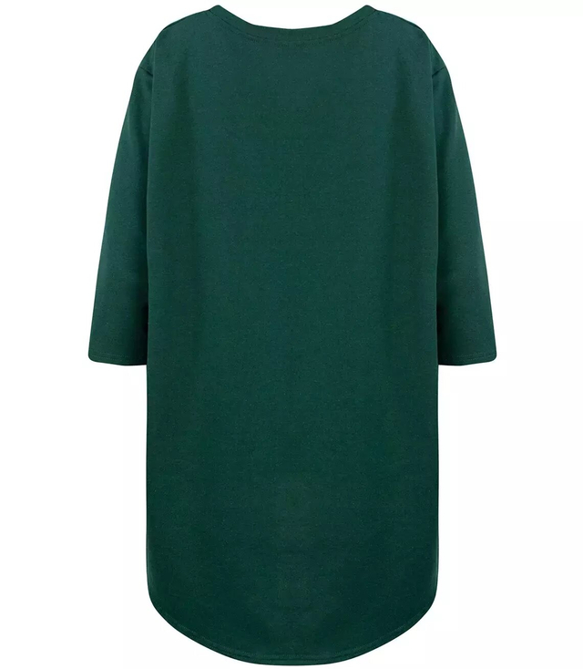 Nadměrná blůza blouson s dlouhou zadní kapsou