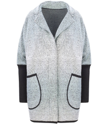 Teplý kabát bunda OMBRE svetr