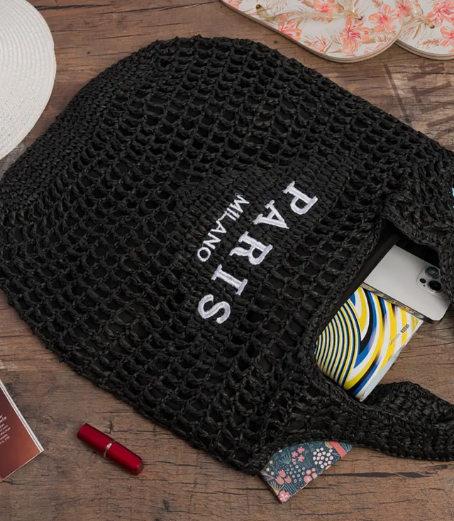 PARIS MILANO letní pletená taška přes rameno