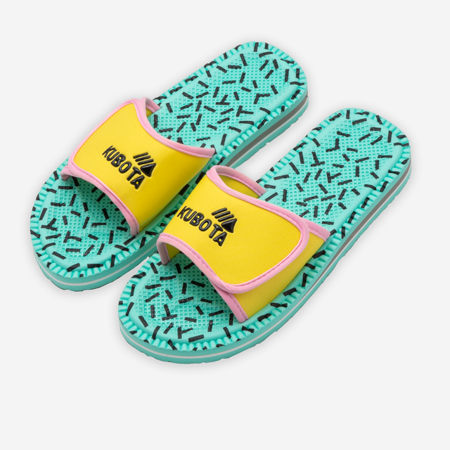 Žabky na suchý zip KUBOTA, stylové HIGH Life