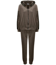 Velurová souprava DRES s opaskem