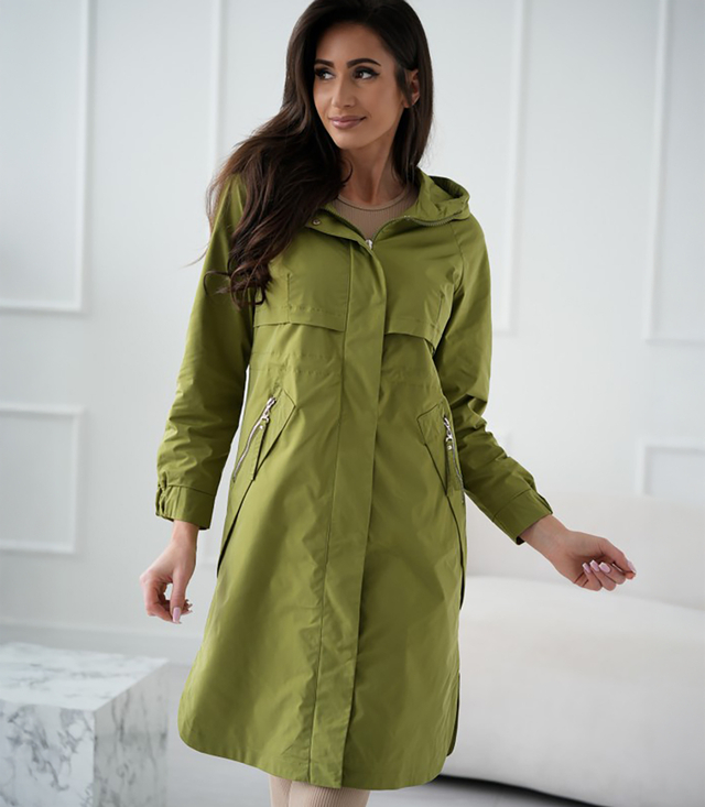 Dámský přechodný kabát parka WIKTORIA