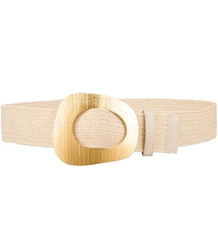 Pletený dámský opasek s velkou sponou