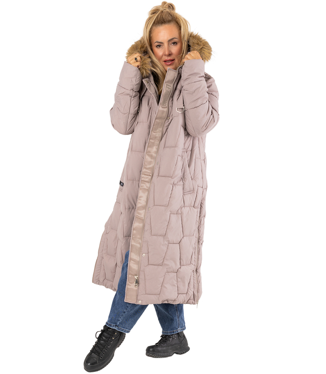 Dlouhá prošívaná zimní bunda URBAN LONG PUFF