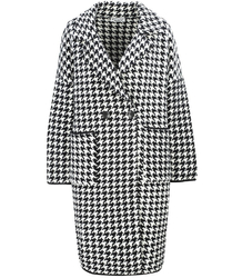 Teplá bunda kabát s puntíky