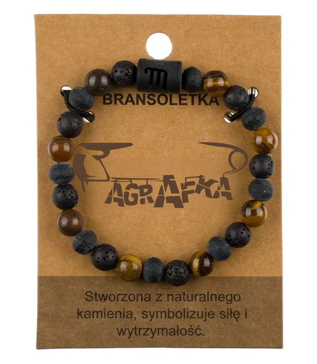 Pánský náramek s přírodními kameny