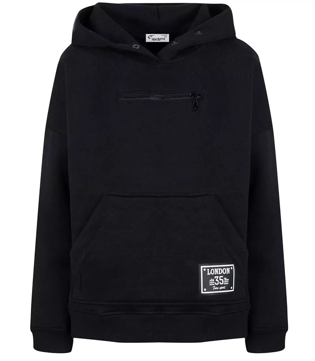 Krátká unisex mikina se zipem z bavlny BASIC