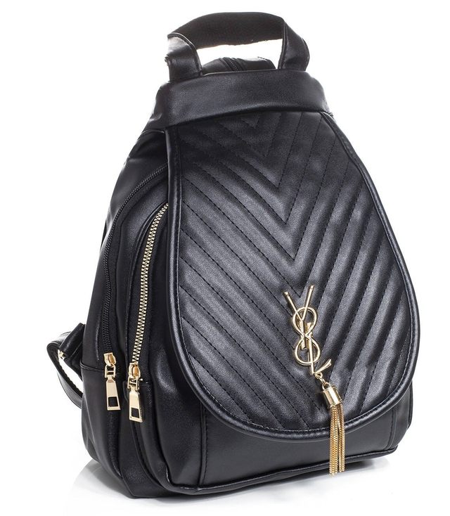 Dámský městský batoh s ozdobným uzávěrem CLAP YSL