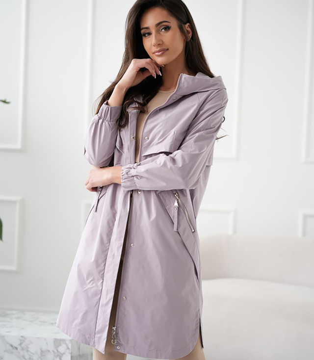 Dámský přechodný kabát parka WIKTORIA