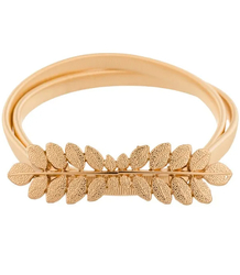 Dámský ozdobný pásek na šaty listy