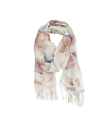 Dámská šála s květinovým vzorem 180x70