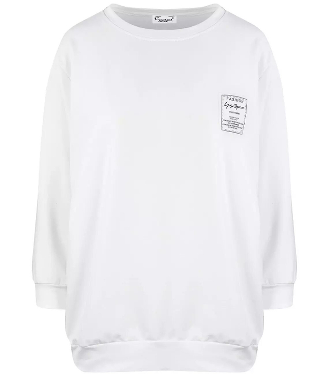 Tenká bavlněná halenka hladká Volná BASIC