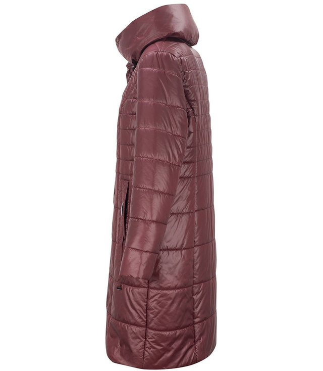 Dámský dlouhý elegantní prošívaný zateplený kabát AMELIA