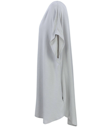 Hladké volné pohodlné tunikové šaty basic mini