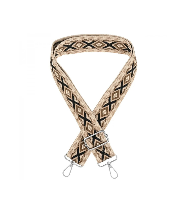 Módní pletený široký popruh kabelky nastavitelný