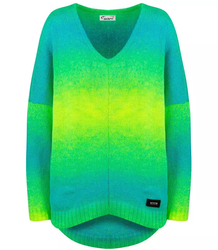 Teplý dámský svetr oversize beautiful OMBRE