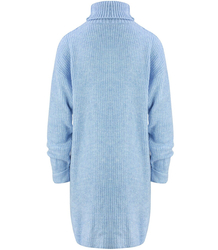 Jednobarevný pletený svetr šaty GOLF