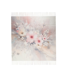 Dámská šála s květinovým vzorem 180x70