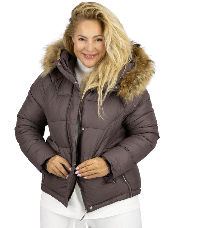 WINTER QUEEN teplá zimní bunda delší bomber bunda