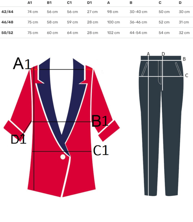 Dámský oblekový set Blazer Kalhoty