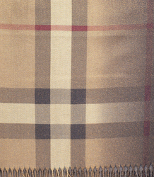 Lesklá kostkovaná šála BURBERRY