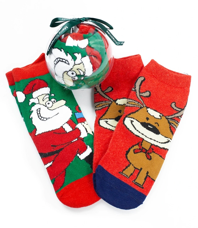 Vánoční ponožky s cetky s Santa Claus, dítě, teplý dárek