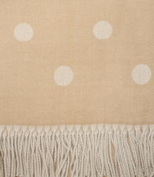 Tkaná šála šátek s puntíky 2 barvy