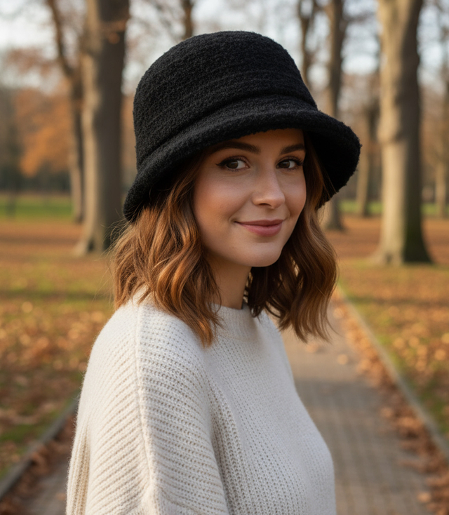 Dámský kostkovaný klobouk