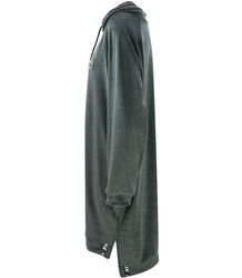 Šaty Velurová mikina s nápisem