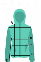 Teplá nadměrná mikina s kapucí klokanka