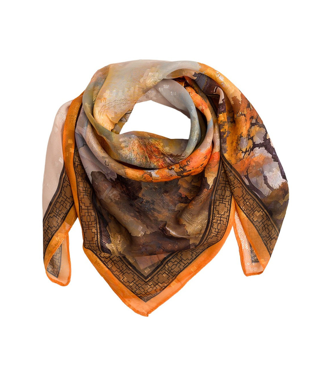 Elegantní dámská šála s šíleným vzorem 70x70