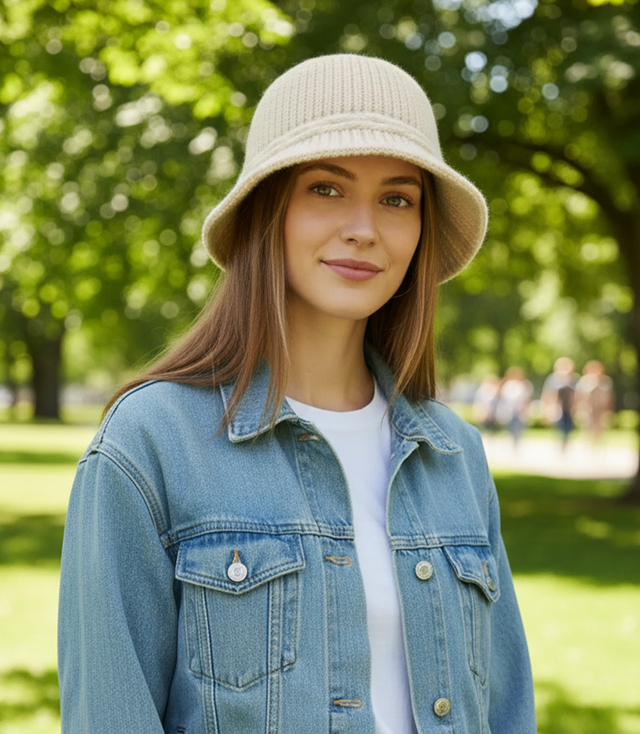 Dámský kostkovaný klobouk