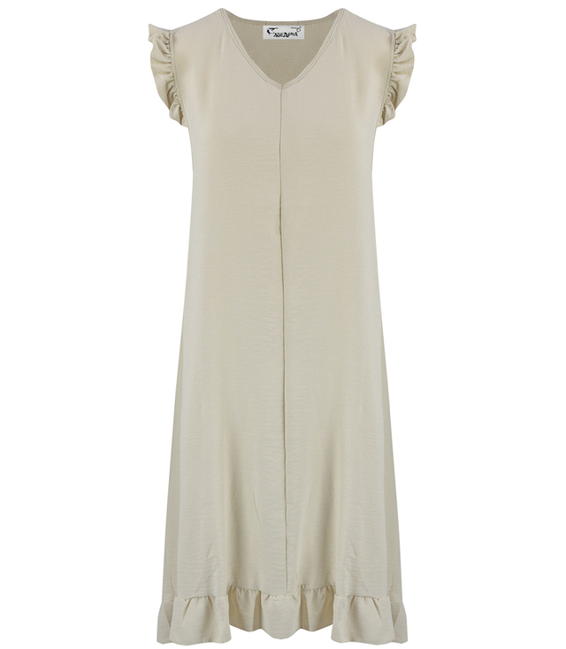 Volné letní midi šaty oversize s volány, HONEY