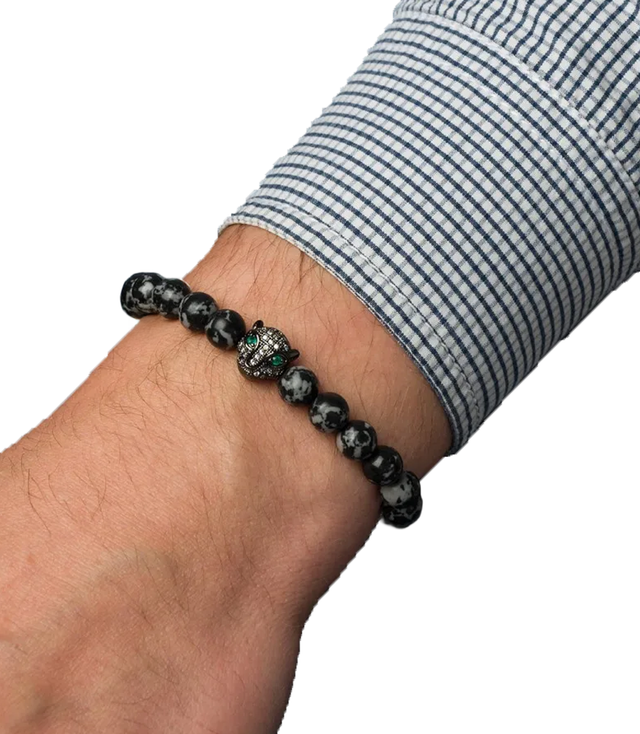 Pánský náramek s přírodními kameny