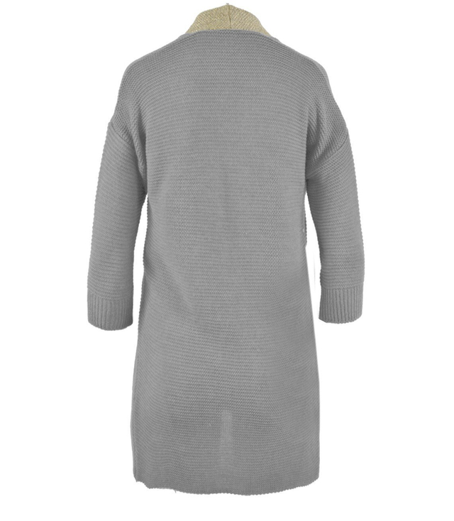 STYLOVÝ ELEGANTNÍ SVETR ZLATÁ NIT