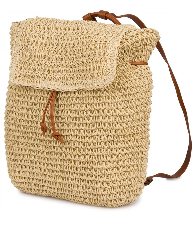 Batoh boho pletené slámy letní stylové pro léto 