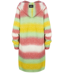 Dlouhý tlustý svetr CARDIGAN bufetový rukáv