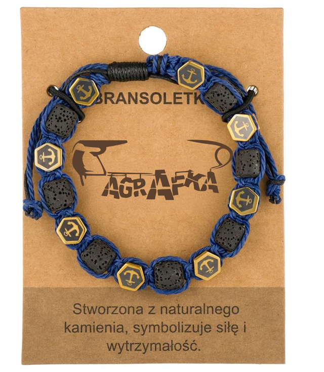 Pánský náramek s přírodními kameny