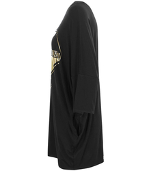 Dlouhé šaty tunika OVERSIZE netopýr