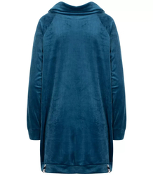 Velurová volná plus size mikina komín MARIOLA