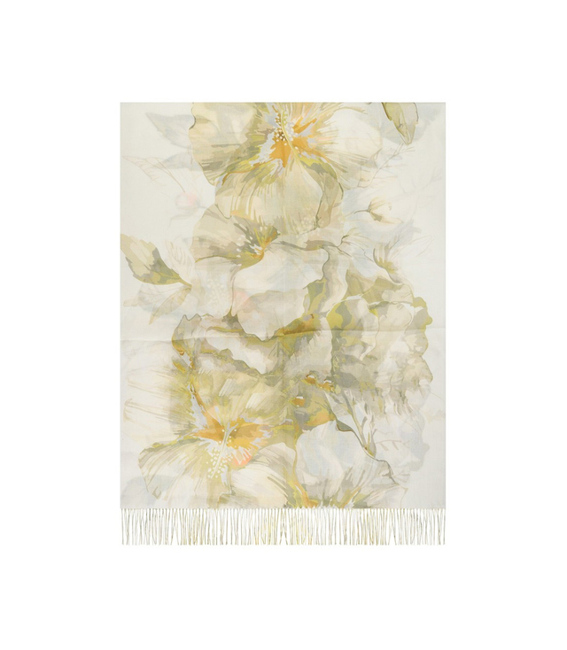 Dámská šála s květinovým vzorem 180x70