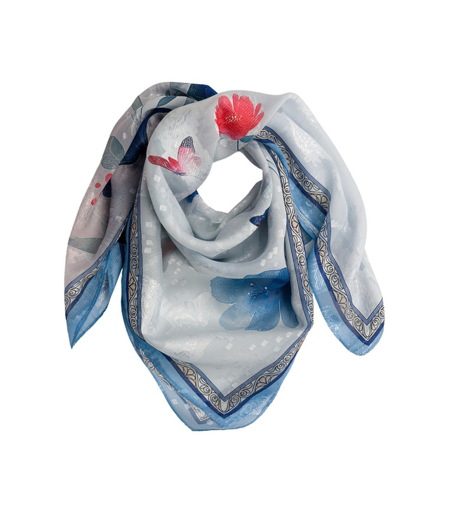 Elegantní dámská šála s šíleným vzorem 70x70